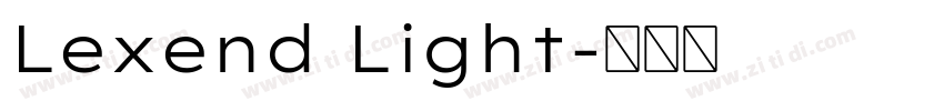 Lexend Light字体转换